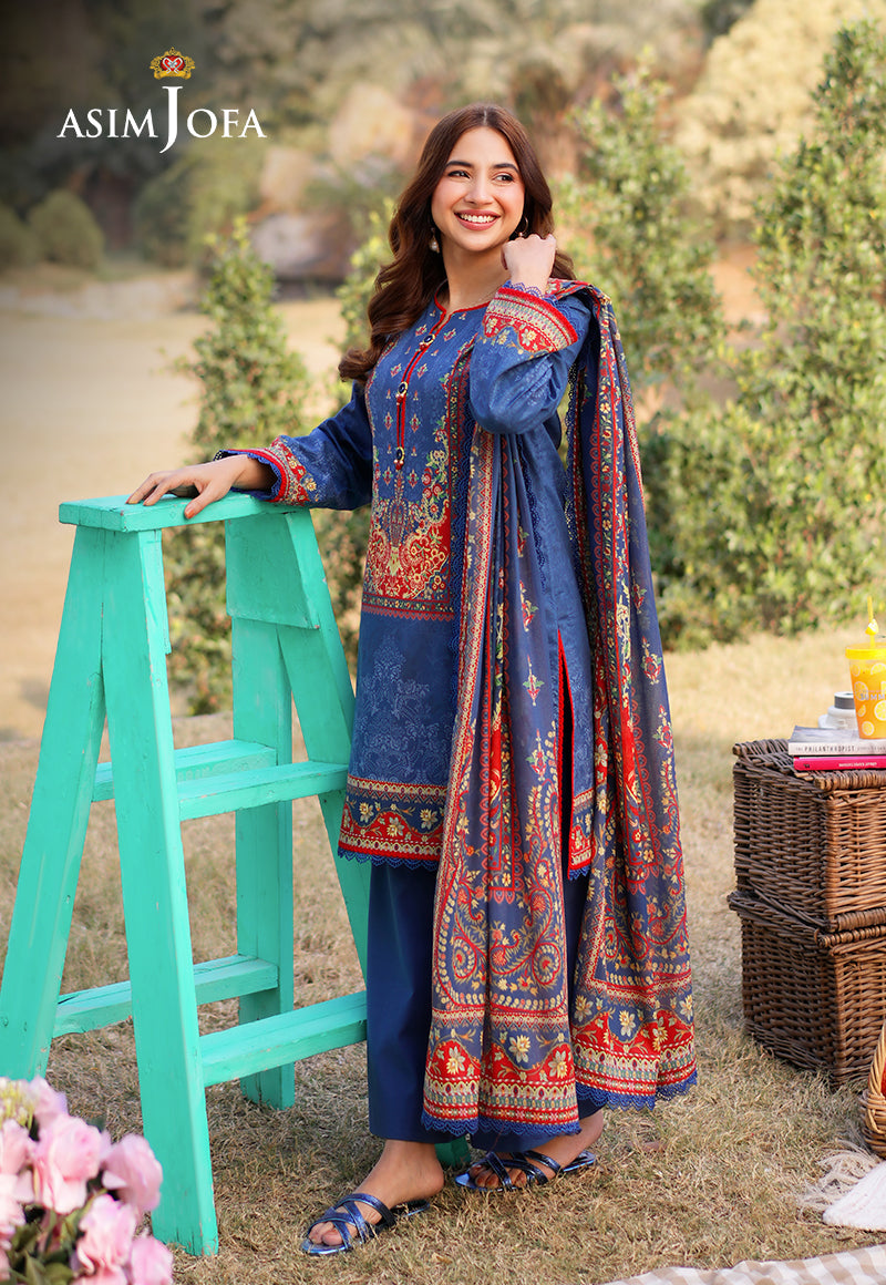 AJUUB-10 Printed Lawn 3 Pcs