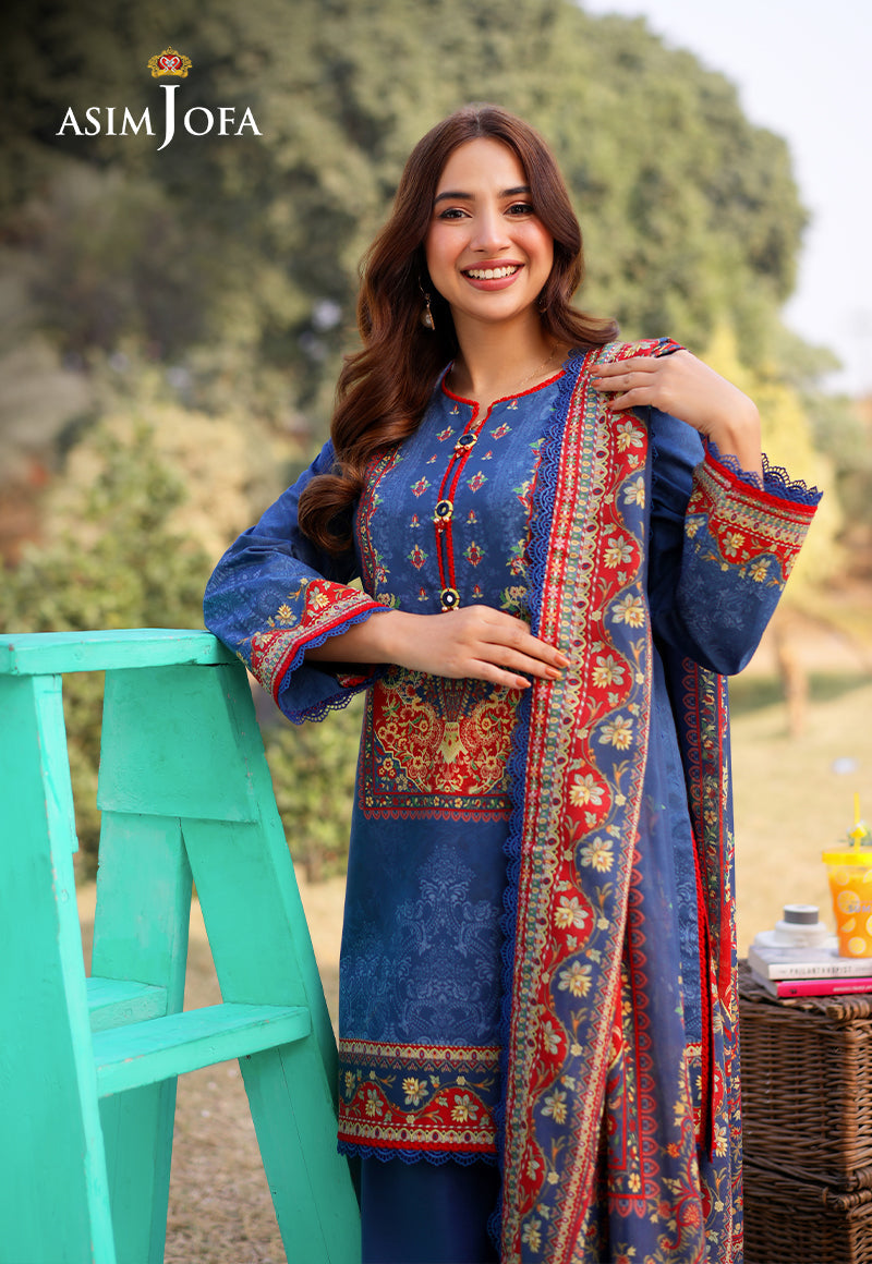 AJUUB-10 Printed Lawn 3 Pcs