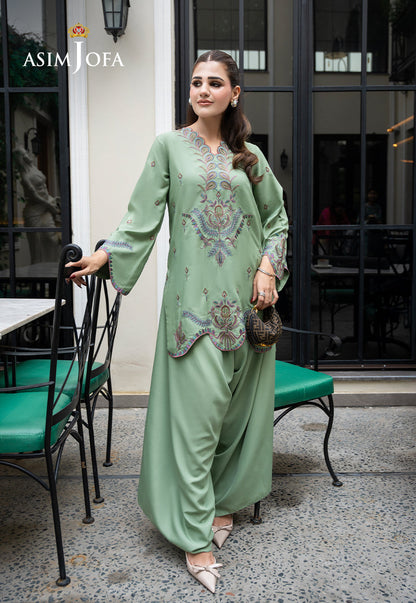 AJLPE-04 Embroidered Boski Silk Stitched 2pcs