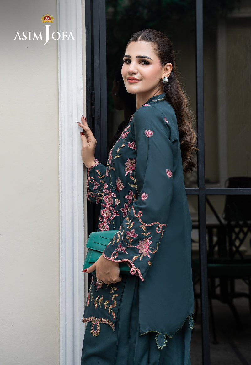 AJLPE-01 Embroidered Boski Silk Stitched 2pcs