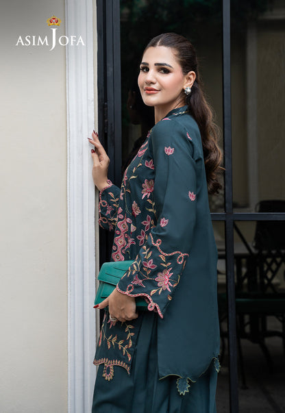 AJLPE-01 Embroidered Boski Silk Stitched 2pcs