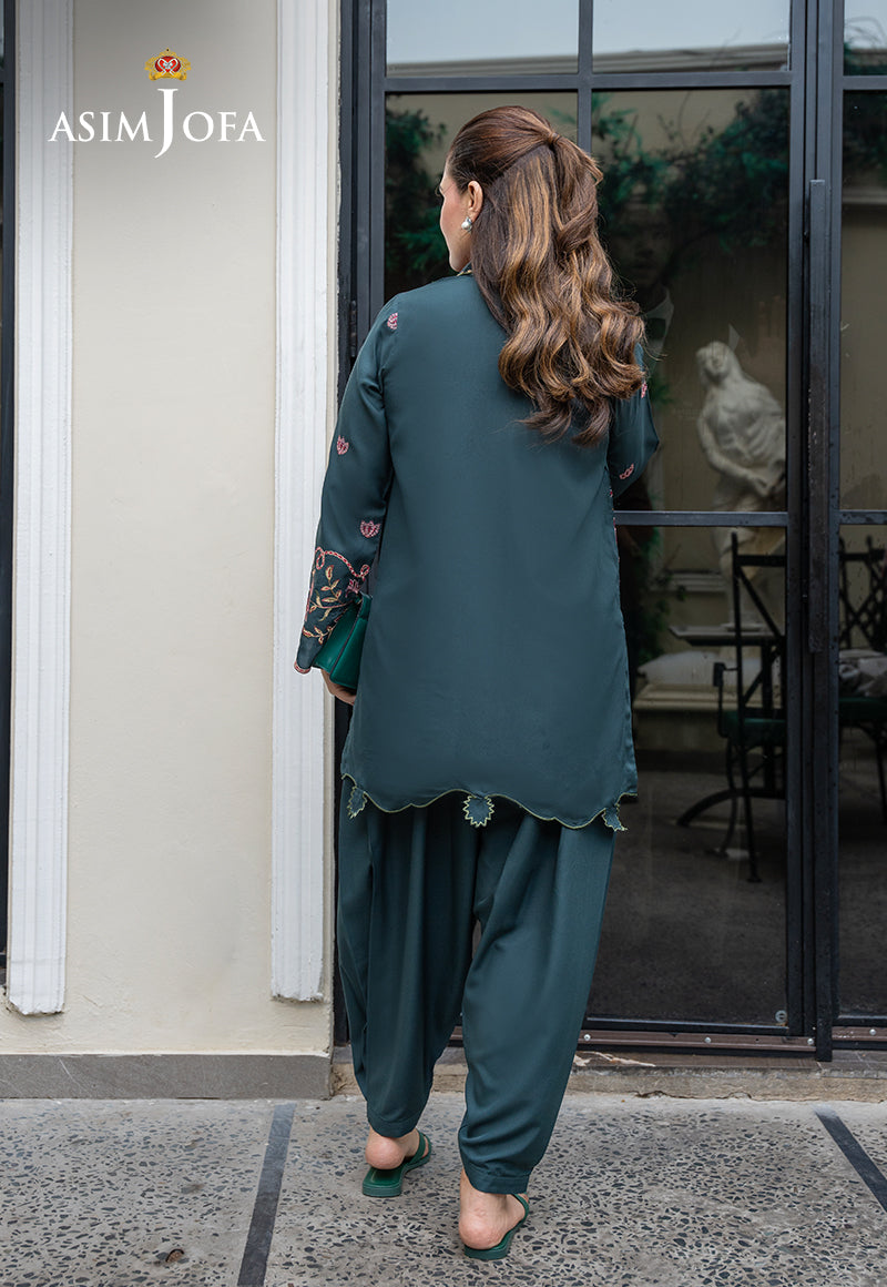 AJLPE-01 Embroidered Boski Silk Stitched 2pcs