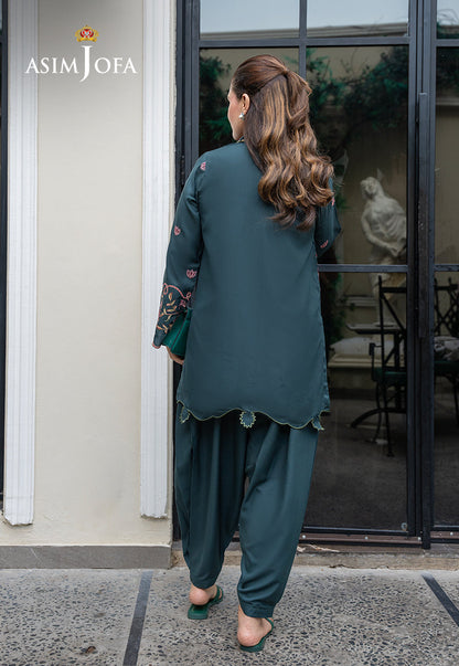 AJLPE-01 Embroidered Boski Silk Stitched 2pcs