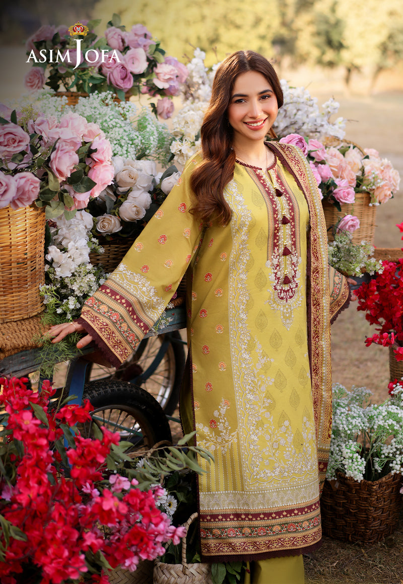 AJUUB-02 Printed Lawn 3 Pcs