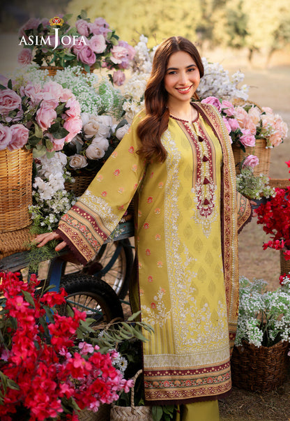 AJUUB-02 Printed Lawn 3 Pcs