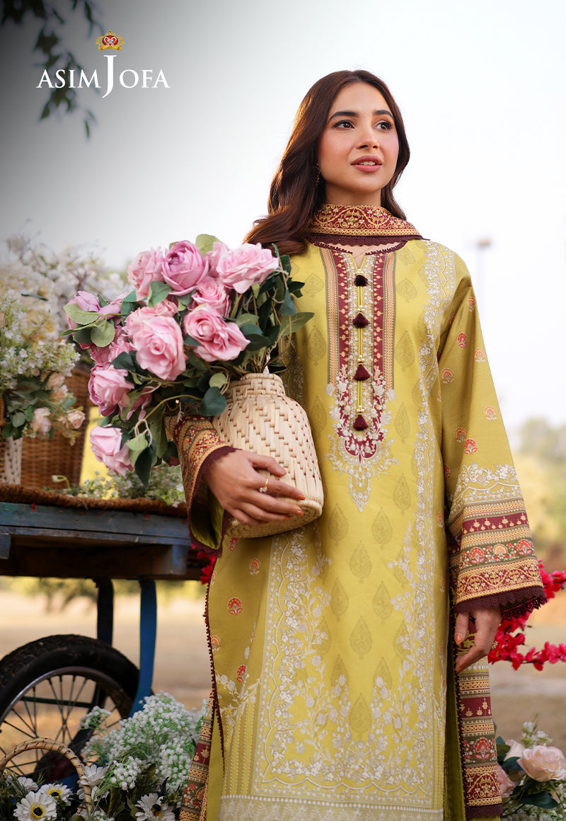 AJUUB-02 Printed Lawn 3 Pcs