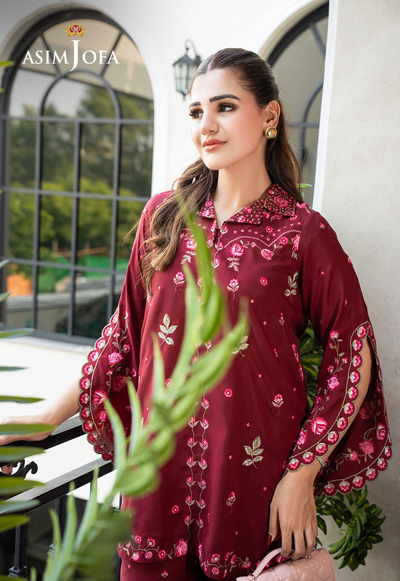 AJLPE-02 Embroidered Boski Silk Stitched 2pcs