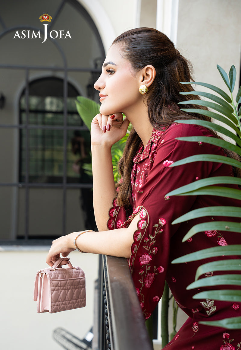 AJLPE-02 Embroidered Boski Silk Stitched 2pcs