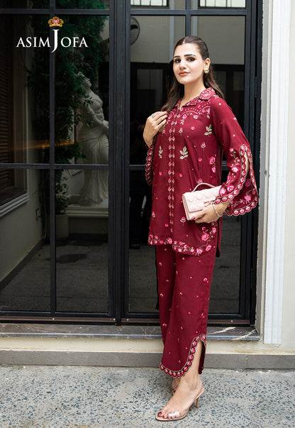 AJLPE-02 Embroidered Boski Silk Stitched 2pcs