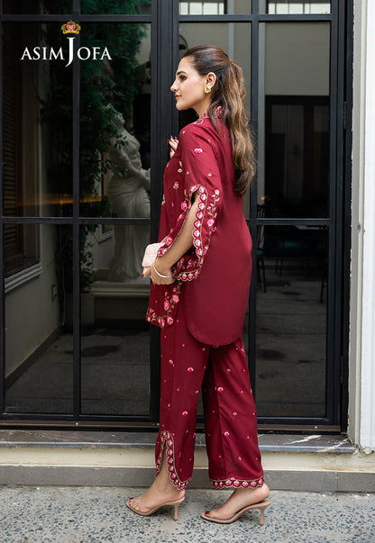 AJLPE-02 Embroidered Boski Silk Stitched 2pcs