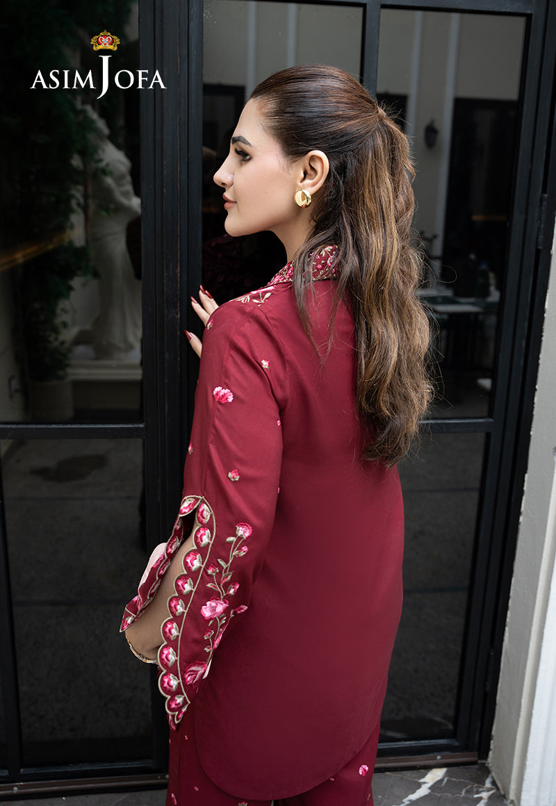AJLPE-02 Embroidered Boski Silk Stitched 2pcs