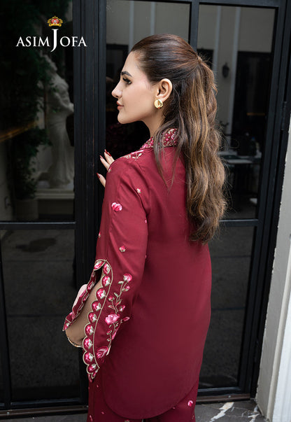 AJLPE-02 Embroidered Boski Silk Stitched 2pcs