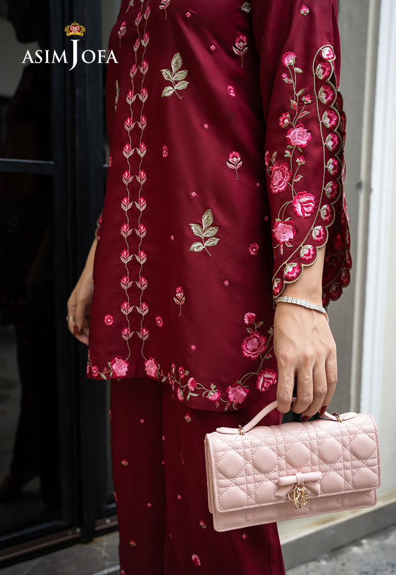 AJLPE-02 Embroidered Boski Silk Stitched 2pcs
