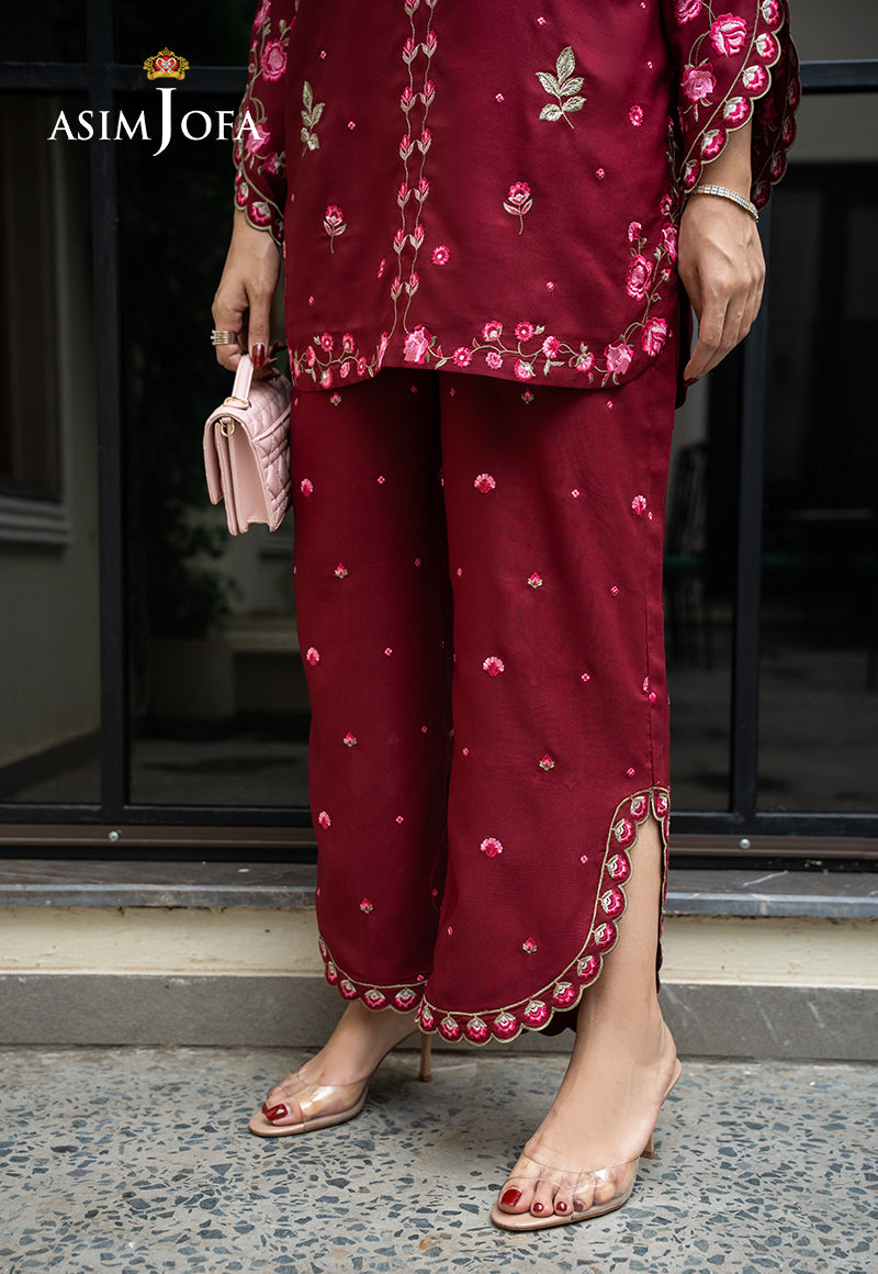 AJLPE-02 Embroidered Boski Silk Stitched 2pcs