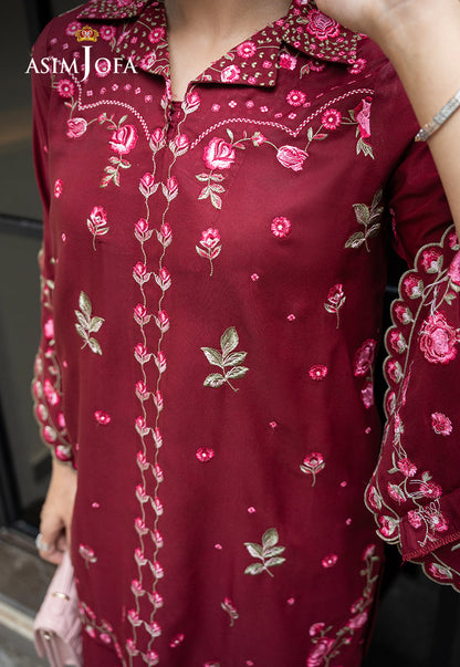 AJLPE-02 Embroidered Boski Silk Stitched 2pcs