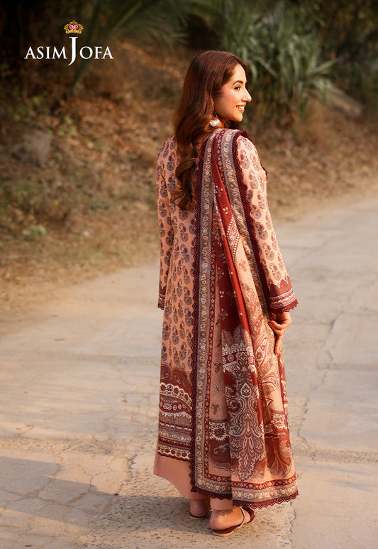 AJUUB-18 Printed Lawn 3 Pcs