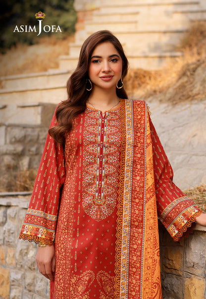 AJUUB-20 Printed Lawn 3 Pcs