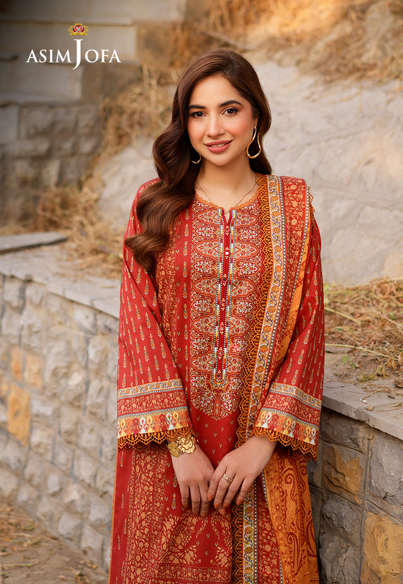 AJUUB-20 Printed Lawn 3 Pcs