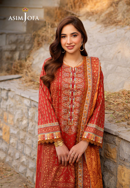 AJUUB-20 Printed Lawn 3 Pcs