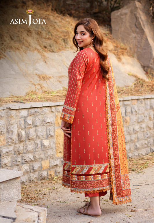 AJUUB-20 Printed Lawn 3 Pcs