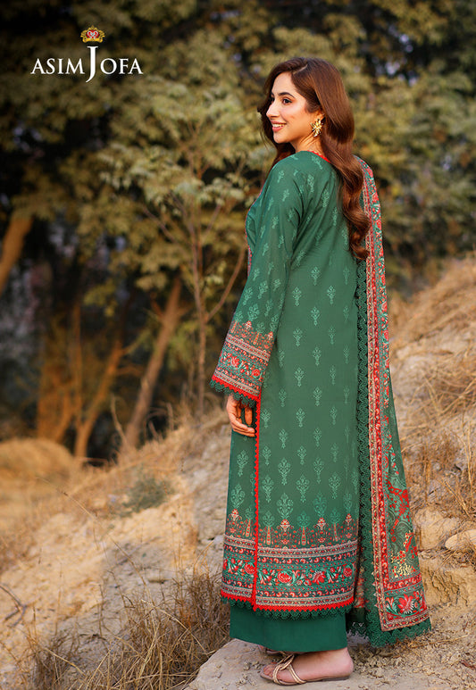 AJUUB-11 Printed Lawn 3 Pcs