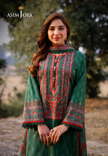 AJUUB-11 Printed Lawn 3 Pcs