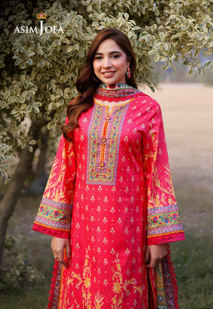 AJUUB-16 Printed Lawn 3 Pcs