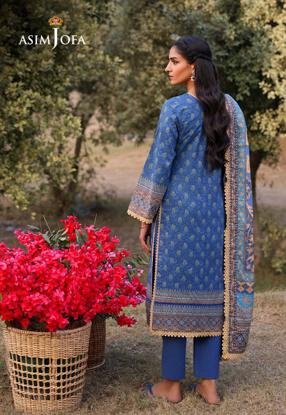 AJUUB-03 Printed Lawn 3 Pcs