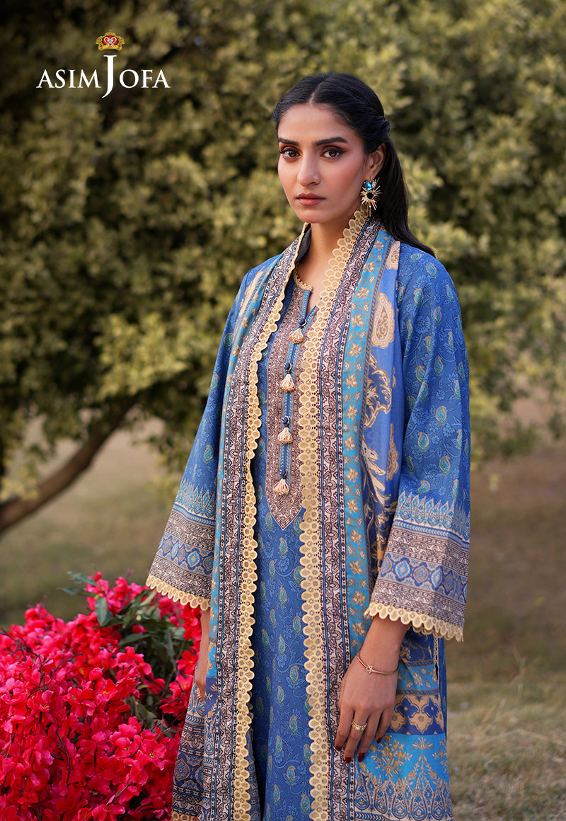 AJUUB-03 Printed Lawn 3 Pcs