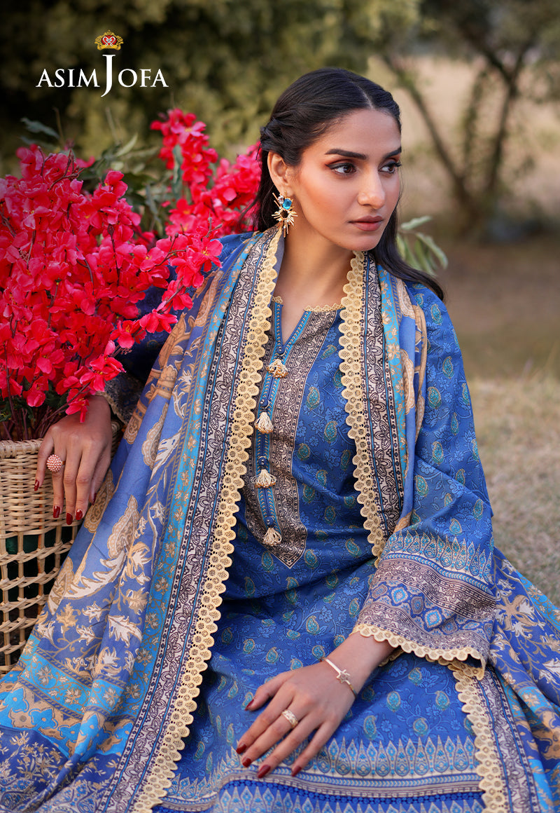 AJUUB-03 Printed Lawn 3 Pcs
