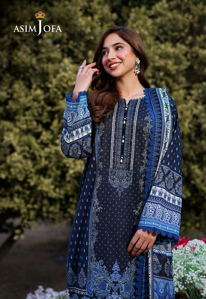AJUUB-05 Printed Lawn 3 Pcs