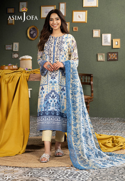 AJOD-26 PRINTED SWISS LAWN 3 PCS