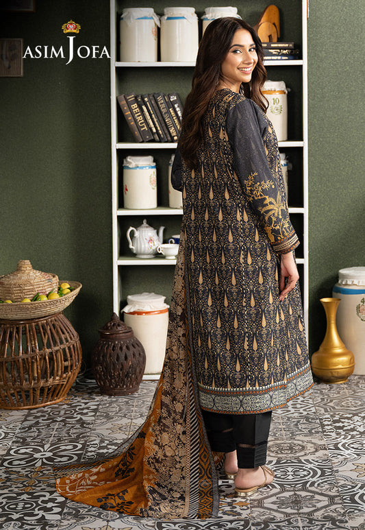 AJOD-25 EMBROIDERED SWISS LAWN 3 PCS