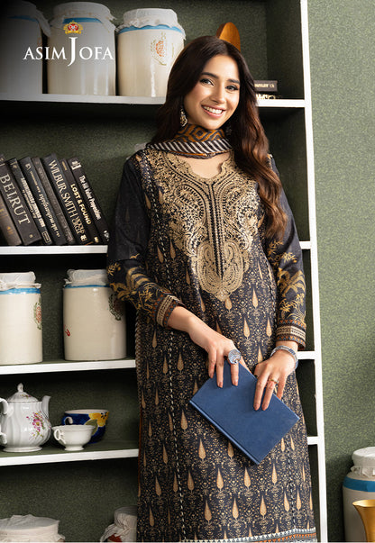 AJOD-25 EMBROIDERED SWISS LAWN 3 PCS