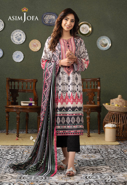 AJOD-19 PRINTED GEORGETTE SILK 2 PCS
