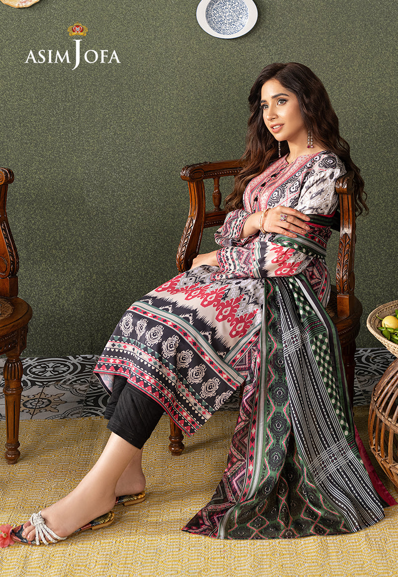 AJOD-19 PRINTED GEORGETTE SILK 2 PCS