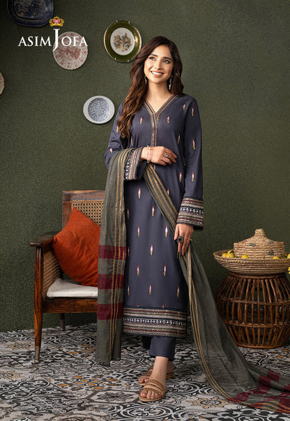 AJOD-32 EMBROIDERED CAMBRIC 3 PCS