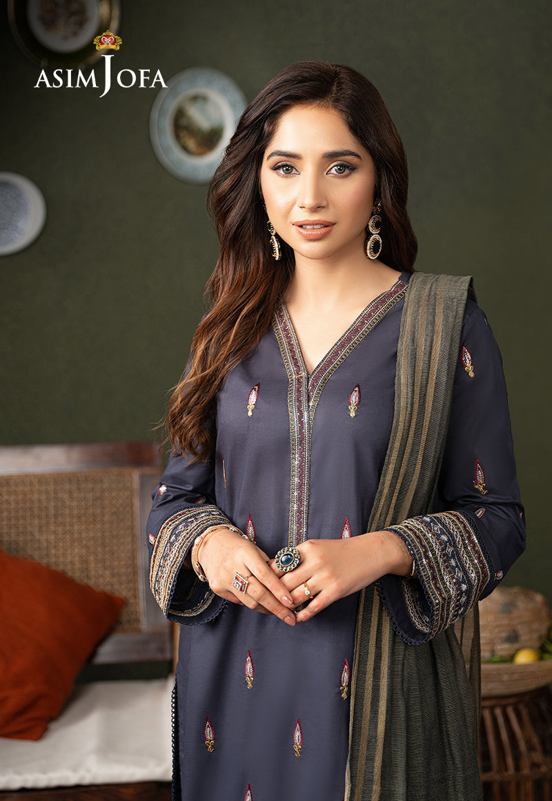 AJOD-32 EMBROIDERED CAMBRIC 3 PCS