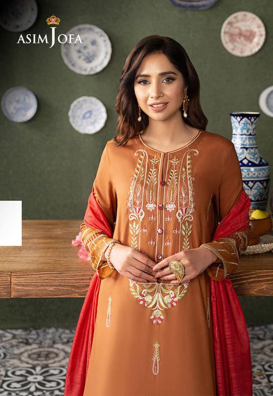 AJOD-27 EMBROIDERED CAMBRIC 3 PCS