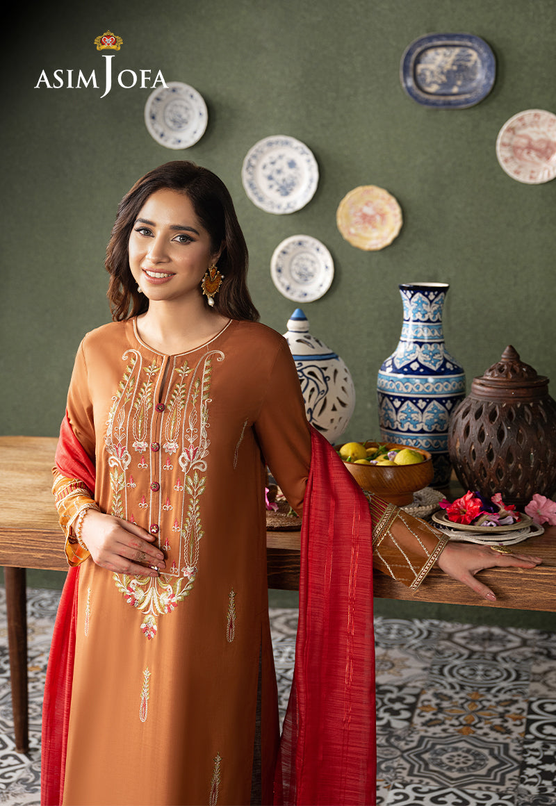 AJOD-27 EMBROIDERED CAMBRIC 3 PCS