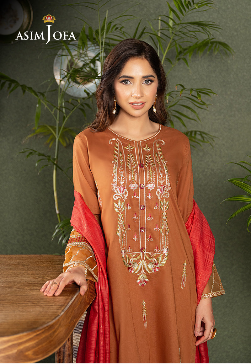 AJOD-27 EMBROIDERED CAMBRIC 3 PCS