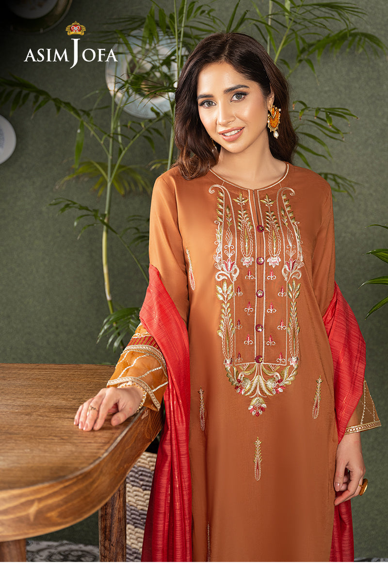 AJOD-27 EMBROIDERED CAMBRIC 3 PCS