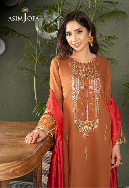 AJOD-27 EMBROIDERED CAMBRIC 3 PCS