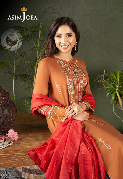 AJOD-27 EMBROIDERED CAMBRIC 3 PCS