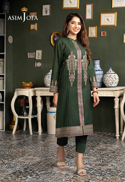 AJOD-17  EMBROIDERED YARN DYED 2 PCS