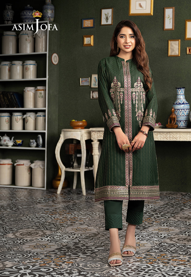AJOD-17  EMBROIDERED YARN DYED 2 PCS