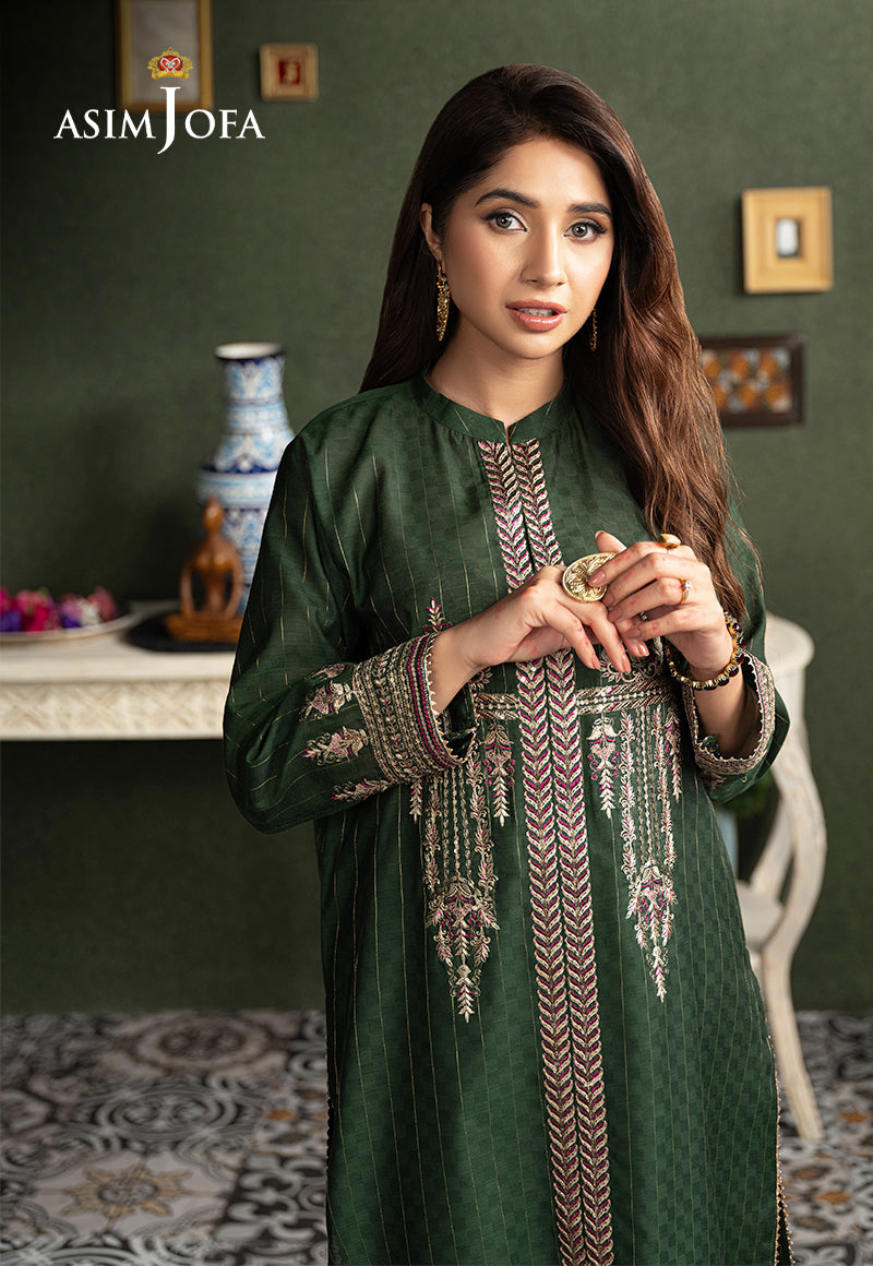 AJOD-17  EMBROIDERED YARN DYED 2 PCS