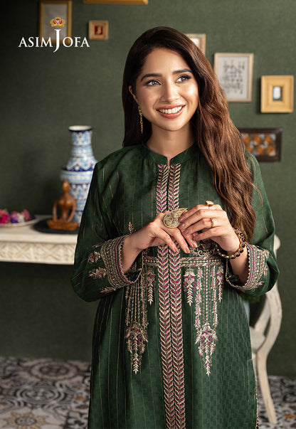 AJOD-17  EMBROIDERED YARN DYED 2 PCS