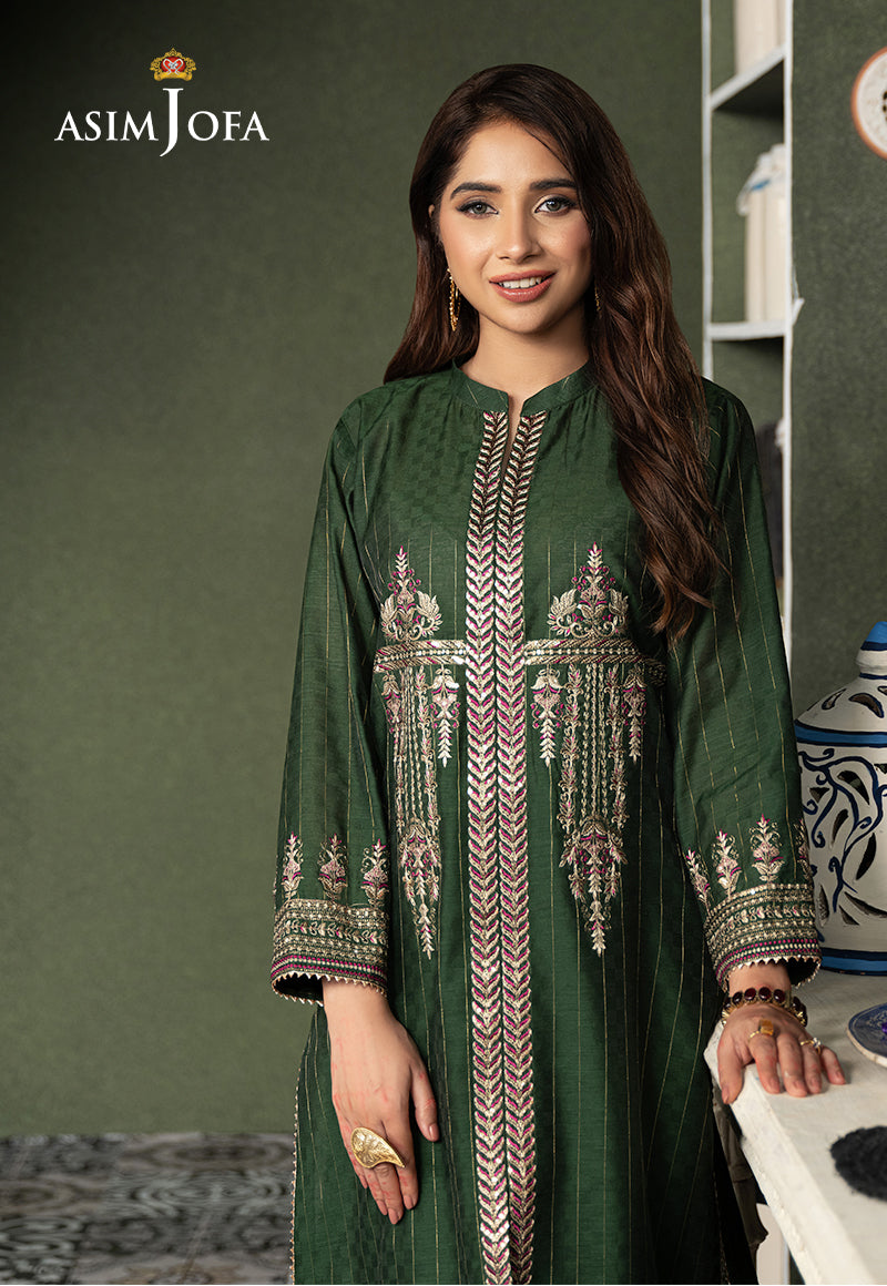 AJOD-17  EMBROIDERED YARN DYED 2 PCS