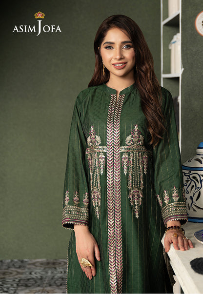 AJOD-17  EMBROIDERED YARN DYED 2 PCS